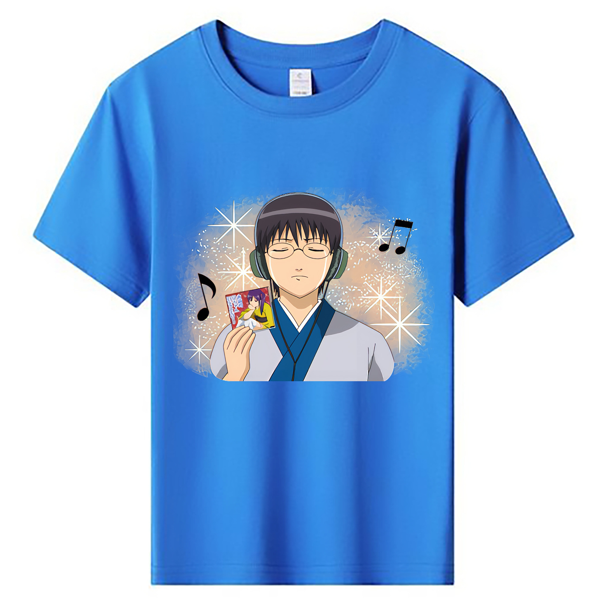 （画像用） ぎんたま 坂田銀時（さかたぎんとき） 神楽 志村新八（しむら しんぱち） GINTAMA Sakata Gintoki Kagura Shimura Shinpachi 綿100％キッズTシャツ（フロントプリント）